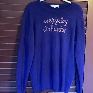 GORGEOUS XL bright blue Lingua Franca cashmere